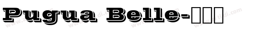 Pugua Belle字体转换